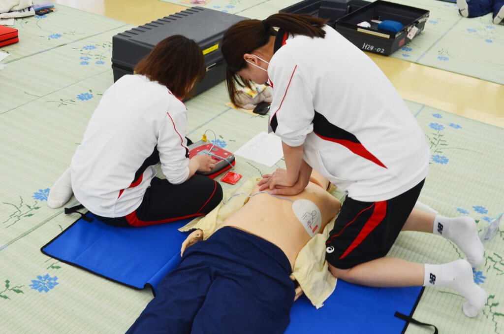 日本赤十字社救急法講習会開催